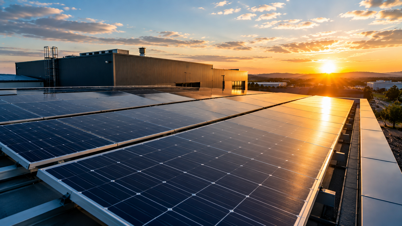 Ilustração de energia solar para empresa
